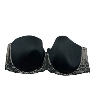 Torrid Black Lace Strapless Bra Plus Size 44F No Straps included